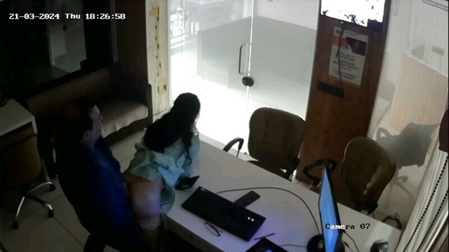 Indian Secretary Fucked by – Manager in Office CCTV Cam Leak