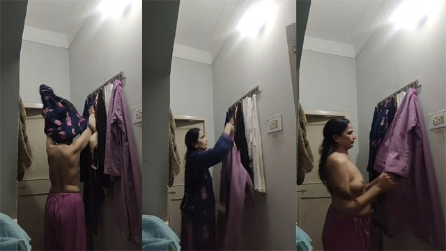 Bhabhi Changing Clothes – Hidden Captured Mms Video