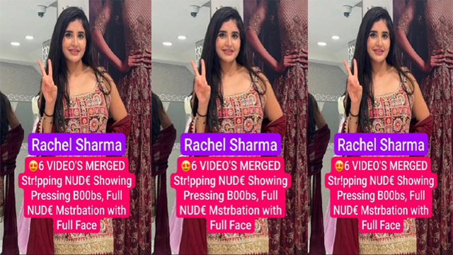 Rachel Sharma Stripping – Showing Pressing Boobs Porn Video