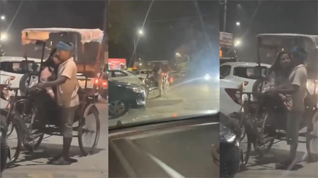 Road Rickshaw Penis – Girl Caught Hard Viral